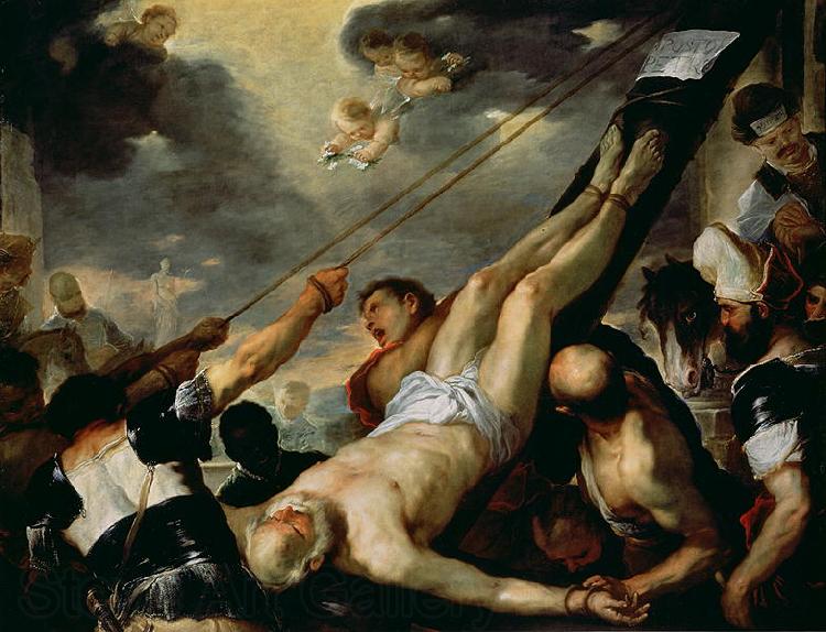 Luca Giordano Crucifixion of St Peter Spain oil painting art